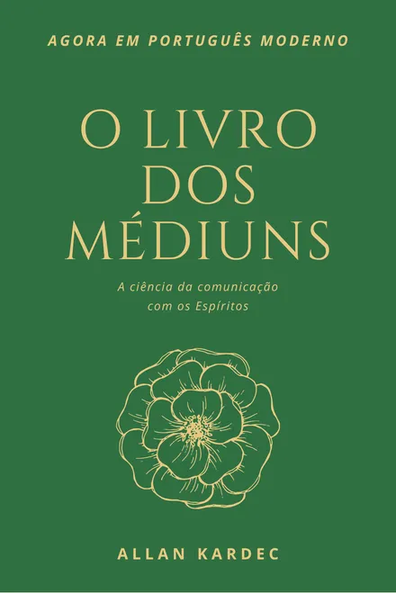 Capa de O Livro dos Médiuns, em breve